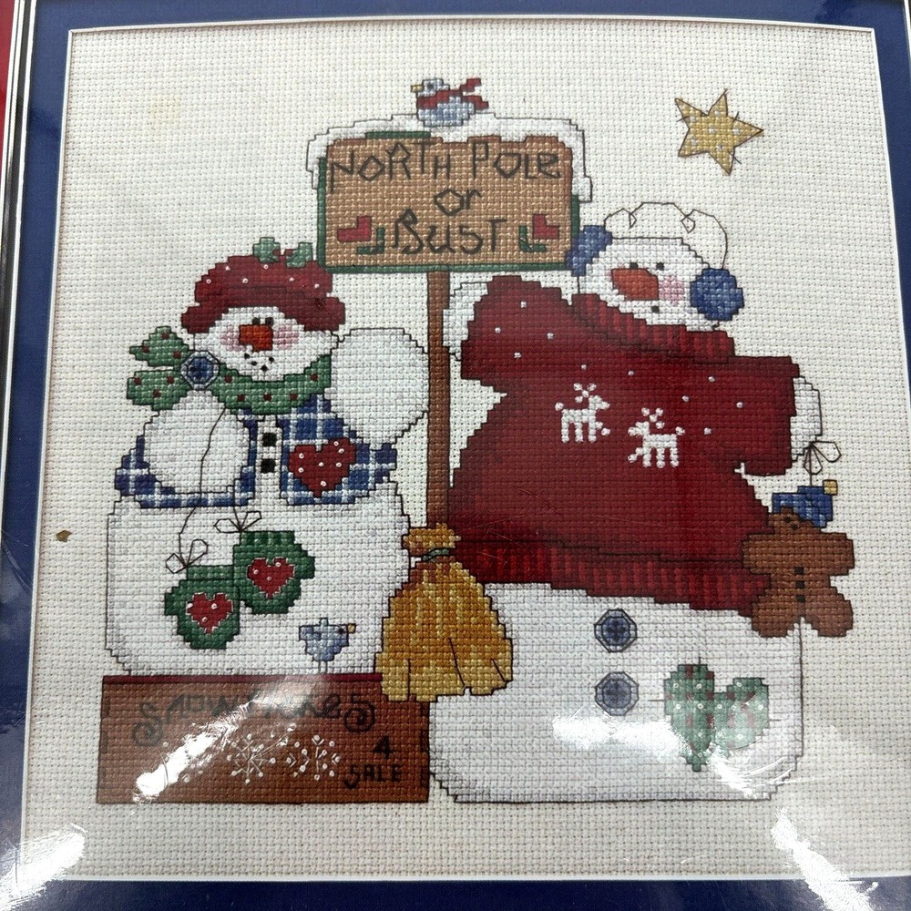 Designs For The Needle Christmas‎ Snowman 309828 Cross Stitch Snowman Kit 10"